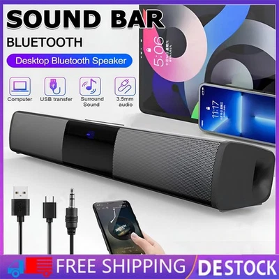 TV-Soundbar Heimkino-Subwoofer-Soundbar Bluetooth Heimkino-Soundbar für Handy/PC - Bild 1 von 4