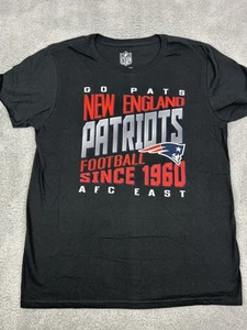 Ropa del equipo de la NFL New England Patriots para hombre talla grande camiseta gráfica camisa negra - Imagen 1 de 8