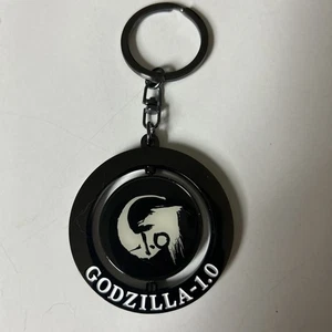 Toho 2" Durchmesser Godzilla-1.0 Metall Schlüsselanhänger drehbar-Japan-rund-Logo-Monster - Bild 1 von 4