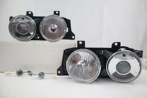 Hella Glass Lens Projector Headlight Lights For BMW E34 5 Series / E32 7 Series  - Picture 1 of 7