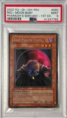 Yu-Gi-Oh! 1st Ed PSA 9 MT 'Red Moon Baby' PSV-090 ~RARE~ COMPLETER - Image 1 of 3