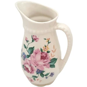 Brocca Royal Copley crema floreale 6,25" anni 50 MCM vintage Cottagecore Bloomcore - Foto 1 di 12