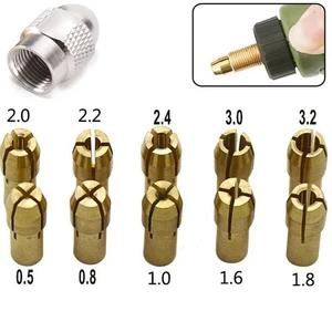 Premium Bohrerhalter Set 10tlg Messing Spannzangenfutter für Drehwerkzeuge - Bild 1 von 12