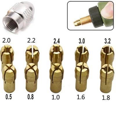 Premium Bohrerhalter Set 10tlg Messing Spannzangenfutter für Drehwerkzeuge - Bild 1 von 4