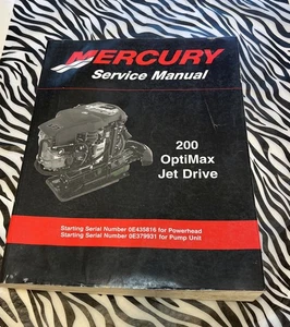 2011 Mercury Outboard 200 OptiMax Jet Drive Service Manual P/N 90-8M0050731 - Picture 1 of 2