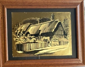 Etched Copper Picture Shakespeare Framed - Picture 1 of 3