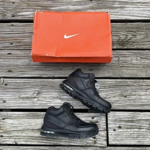 De Colección Nike Air Max Goadome 311568-001 ACG Botas Talla 2.5Y NEGRAS NUEVAS - Imagen 1 de 7