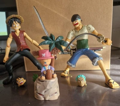 One Piece Monkey D. Rufy, Roronoa Zoro, Tony Tony Chopper Gig - Bandai - Immagine 1 di 4