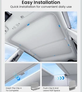 2025 Upgrade Tesla Model Y Sunshade Roof [No Gaps, No Sagging] Magnetic-M - Picture 1 of 5