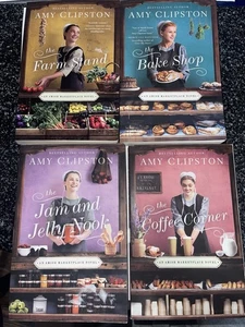Amy Clipston Set of 4 An Amish Marketplace Complete Book Amish Romance Series - Picture 1 of 5