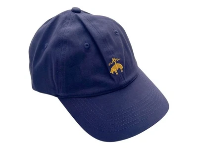 Gorra deportiva de béisbol Brooks Brothers azul marino/dorada con logotipo de oveja ajustable para papá Foto 1 de 4