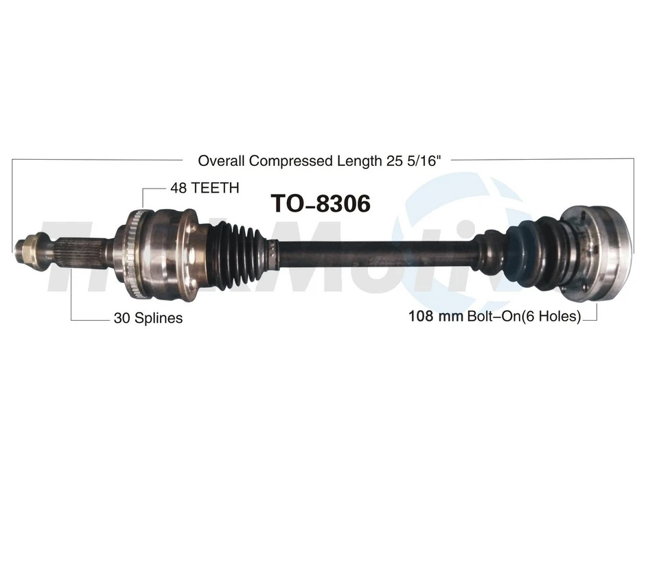 For Lexus IS300 2001-2005 Rear Driver Left CV Axle Shaft SurTrack TO-8306 - Image 1 of 1