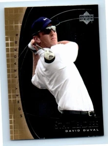 Tarjeta de golf de radiocontrol novato David Duval 2001 Upper Deck Stat Leaders #SL19 - Imagen 1 de 2
