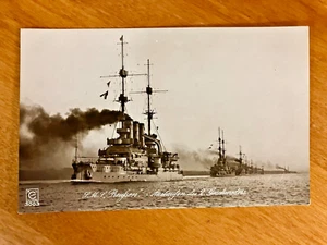 WK1 Deutsche Postkarte Marine Schlachtschiff SMS PREUSSEN - Bild 1 von 2