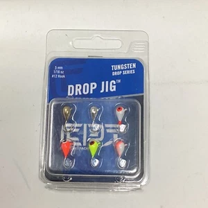 6PK clam pro tackle, CPT Tungsten Drop Jig, 5mm 1/16oz, #12 hook - Picture 1 of 3