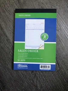 Libro de pedidos de venta de facturas formulario de recibo registro 50 juegos sin carbono - Imagen 1 de 3