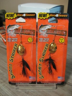 2 Joe's Flies Talla 8 En Línea SpinnerBaits Striker Corto/Gnat Negro 127-8 Foto 1 de 4