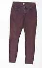 MAC Jeans Damskie Fioletowe Bawełniane Skinny Jeans Rozmiar 30 w L27 w regularnym guziku