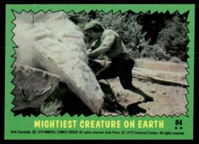 The Incredible Hulk 1979 TV Show Topps Card #84 (NM) - Image 1 of 2