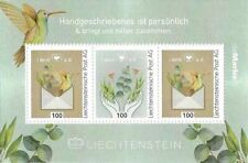 Liechtenstein 2014 Denke an dich  bloem vogel blok      postfris/mnh