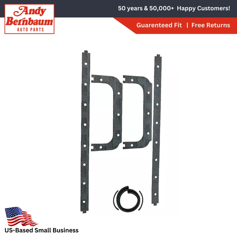 1946-1950 Chrysler 8 Cylinder Rear Main Seal Oil Pan Gasket Package - Image 1 of 4