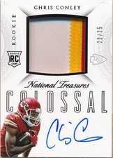 2015 Nat Treasures Rookie Colossal Signature Materials Prime #CC Chris Conley/25