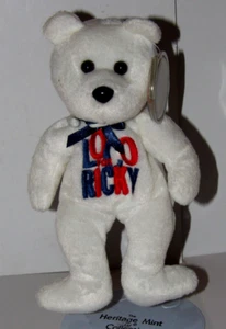 Celebrity Bears # 36 Ricky Martin Bean Bag Bear NWT - Picture 1 of 3