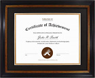 , 11X14 Frame for 8.5X11 Diploma/Certificate, Sawtooth Hangers for Wall Mounting