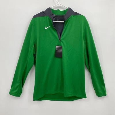 Pullover Nike 1/4 Cremallera Manga Larga Dri-Fit Ligero Verde Gris Talla M Para Hombres Foto 1 de 4
