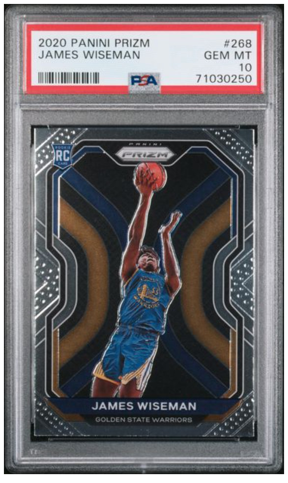 2020 Panini Prizm JAMES WISEMAN Rookie RC #268 Warriors PSA 10 Gem Mint