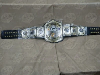 Cinturón de campeonato de la NFL Gren Bay Packers 4 veces talla adulto con 6 MVP Foto 1 de 4