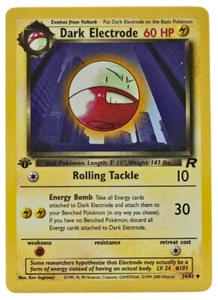 Dark Electrode 34/82 Uncommon 1st Edition Team Rocket NM+ With eBay Tracking 2a - Picture 1 of 3