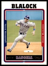 2005 Topps Hank Blalock Auto . Texas Rangers #20
