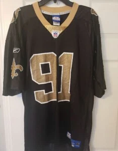 SELTENES VINTAGE WILL SMITH NEW ORLEANS SAINTS REEBOK REPLIKAT TRIKOT XL - Bild 1 von 9