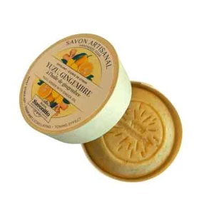 Handgemachte Peeling Seife "Yuzu-Ingwer" Handmade Savon Soap France NEU - Bild 1 von 1