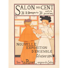 Rassenfosse Salon Des Cent New 1896 Exhibition Canvas Wall Art Print Poster