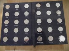 Circulated Royal Mint FULL 50p SET London Olympic 2012 with Completer Medallion