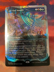 MTG Tarkir Dragonstorm All Out Assault Halo Foil - Picture 1 of 1