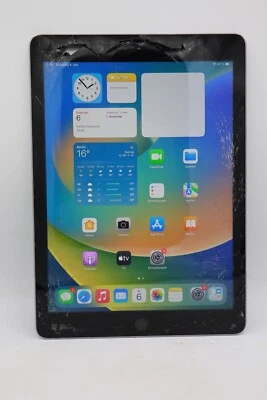 Apple iPad 5.Gen (2017) A1822 9,7" 128GB Wi-Fi Spacegrau Displayschaden #5391 - Bild 1 von 4