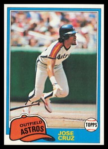 1981 Topps #105 Jose Cruz Houston Astros