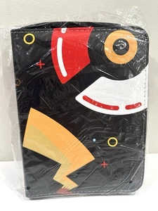 NUEVO Carpeta Pokemon 4 Bolsillos Tarjeta Cremallera con 50 Páginas Negro Rojo - 7x10 Poke Ball - Imagen 1 de 2