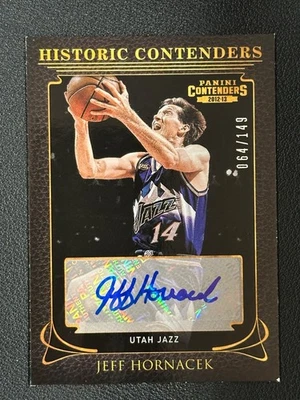 2012 Panini Contenders Historic Contenders Jeff Hornacek Auto /149#Z - Image 1 of 2