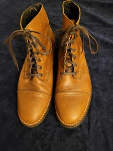 Thursday Boot Handmade Captain Boot Herren 10,5 Walnuss Leder Cap Toe Knöchel - Bild 1 von 11