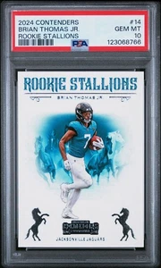 2024 Contenders Brian Thomas Jr Rookie Stallions #14 PSA 10 💎 - Picture 1 of 1