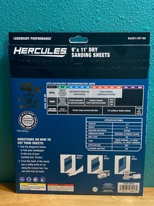 Keramik Herkules 9 x 11 Trockenschleifblätter - 60er Körnung 5er Pack - Bild 1 von 2