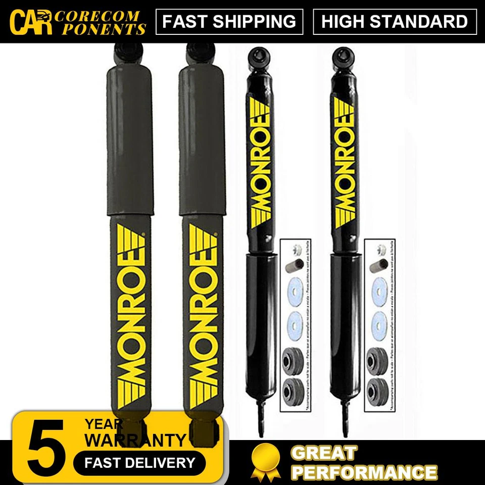 4 Amortiguadores delanteros traseros Monroe para International Harvester 8100 1990-2003 Foto 1 de 1
