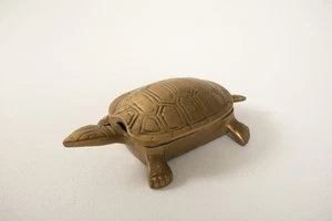 Brass Turtle Trinket Box (UC1/JSF6) GATCO India Hinged Shell 5'5" - Picture 1 of 8
