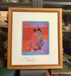 AUTHENTIC SIGNED Amado Maurilio Pena “Danza De Colores” Painting Lithograph - Picture 1 of 5