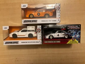 Jada 1:32 Porsche, 911GT3 RS (996), 935 Turbo, and Transformers 935 Turbo - Picture 1 of 7