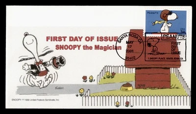 DR WHO 2001 FDC PEANUTS SNOOPY ROMP COMIC CACHET M59901 - Image 1 of 2